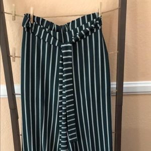 Green & White striped Altar’d State Pants